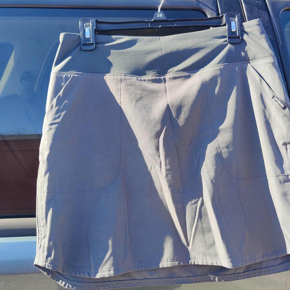 Gray A-Line Skirt